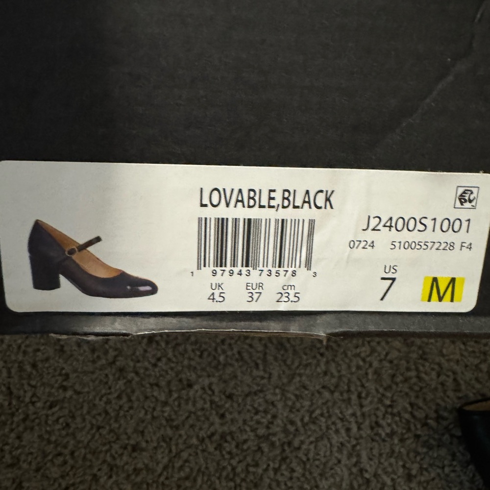 Naturalizer Women's Black Mary Jane Heels Size 7 NWT - Picture 4 of 4